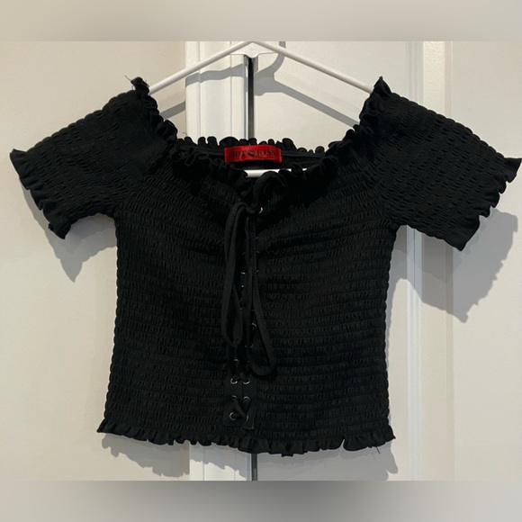 Hot Kiss Tops - Hot Kiss black top size Small